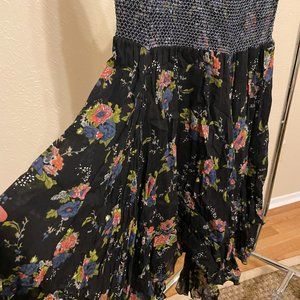 Free People Black Dress Tie Back